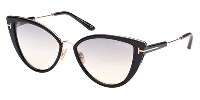 Tom Ford® FT0868 Anjelica-02 - Shiny Black with Shiny Rose Gold