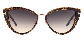 Tom Ford® FT0868 Anjelica-02 FT0868 Anjelica-02 52B 57 - 52B - Leopard Vintage Havana W. Rose Gold / Grad. Smoke-To-Yellow Lenses Sunglasses