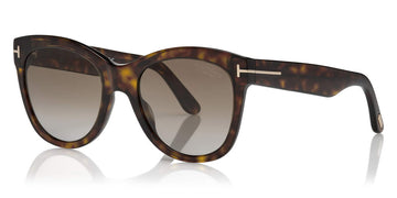 Tom Ford® FT0870-F Wallace FT0870-F Wallace 52H 57 - Shiny Classic Dark Havana Sunglasses