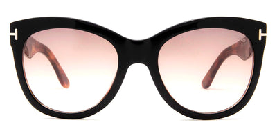 Tom Ford® FT0870 Wallace FT0870 Wallace 05F 54 - Shiny Black & Antique Pink Havana Sunglasses