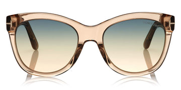 Tom Ford® FT0870 Wallace FT0870 Wallace 45P 54 - Shiny Rose Champagne Sunglasses