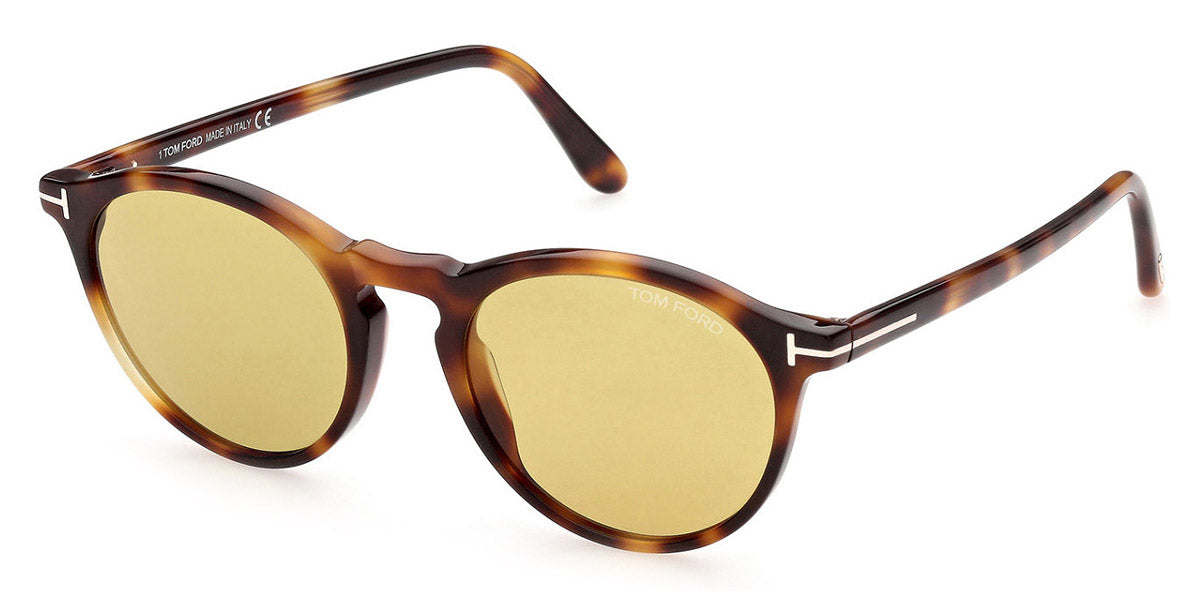 Tom Ford® FT0904 Aurele FT0904 Aurele 53E 52 - Shiny Medium Blonde Havana Sunglasses