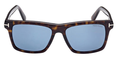 Tom Ford® FT0906 Buckley-02 FT0906 Buckley-02 52V 56 - 52V - Shiny Classic Dark Havana / Blue Lenses Sunglasses