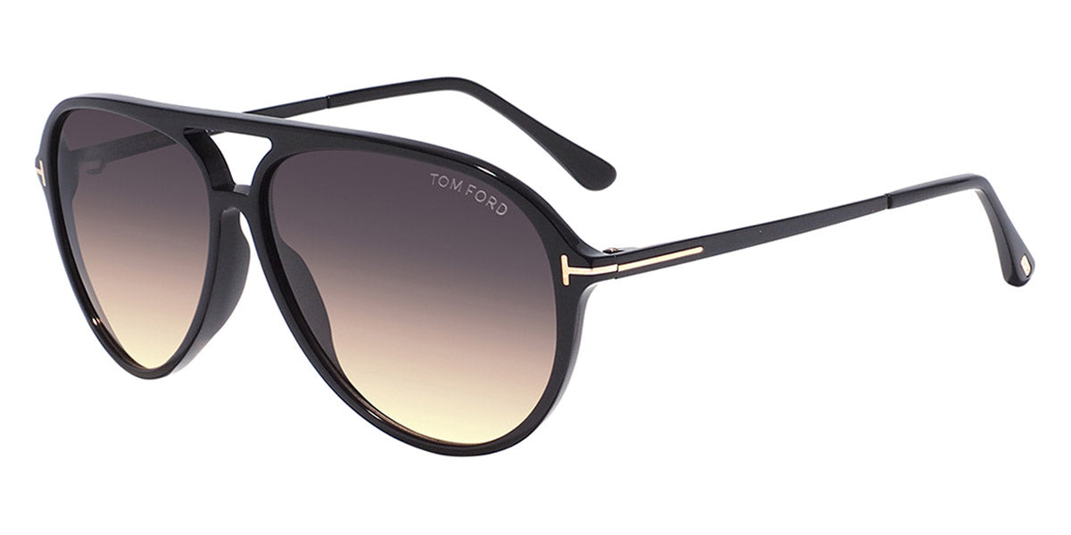 Tom Ford® FT0909 Samson FT0909 Samson 52H 62 - 52H - Shiny Classic Dark Havana W. Shiny Rose Gold / Polarized Roviex Lenses Sunglasses