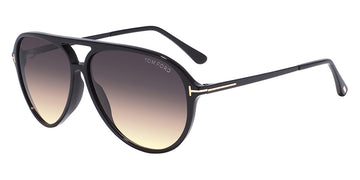 Tom Ford® FT0909 Samson FT0909 Samson 52H 62 - 52H - Shiny Classic Dark Havana W. Shiny Rose Gold / Polarized Roviex Lenses Sunglasses