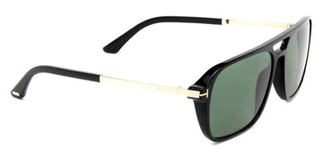 Tom Ford® FT0910 Crosby FT0910 Crosby 01N 59 - Shiny Black With Shiny Rose Gold Sunglasses