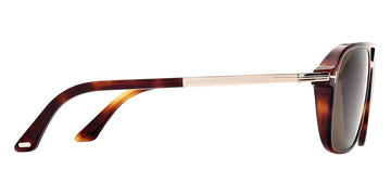 Tom Ford® FT0910 Crosby FT0910 Crosby 53J 59 - Shiny Medium Blonde Havana With Shiny Rose Gold Sunglasses