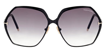 Tom Ford® FT0912 Fonda-02 FT0912 Fonda-02 01B 60 - Shiny Black Sunglasses