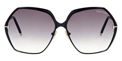 Tom Ford® FT0912 Fonda-02 FT0912 Fonda-02 01B 60 - Shiny Black Sunglasses