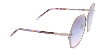 Tom Ford® FT0912 Fonda-02 FT0912 Fonda-02 14B 60 - Shiny Light Ruthenium With Violet Havana Sunglasses