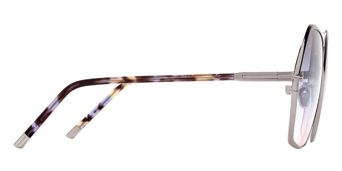 Tom Ford® FT0912 Fonda-02 FT0912 Fonda-02 14B 60 - Shiny Light Ruthenium With Violet Havana Sunglasses