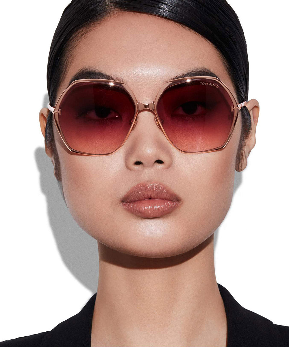 Tom Ford® FT0912 Fonda-02 FT0912 Fonda-02 28T 60 - Rose Gold Sunglasses