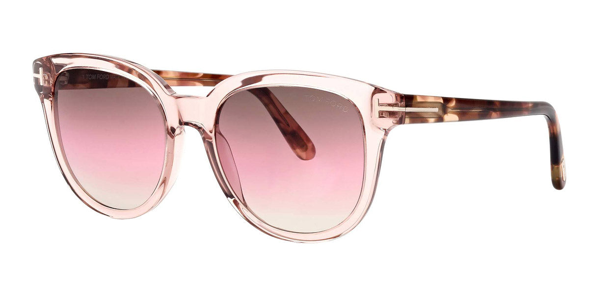 Tom Ford® FT0914 Olivia-02 FT0914 Olivia-02 72F 54 - Transparent Powder Pink With Antique Pink Havana Sunglasses