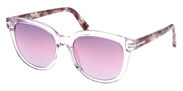 Tom Ford® FT0914 Olivia-02 FT0914 Olivia-02 78Z 54 - Transparent Lilac With Lilac Vintage Havana Sunglasses