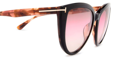 Tom Ford® FT0915 Isabella-02 FT0915 Isabella-02 05F 56 - 05F - Shiny Black & Pink Havana / Gradient  Brown, Pink, & Sand Lenses Sunglasses