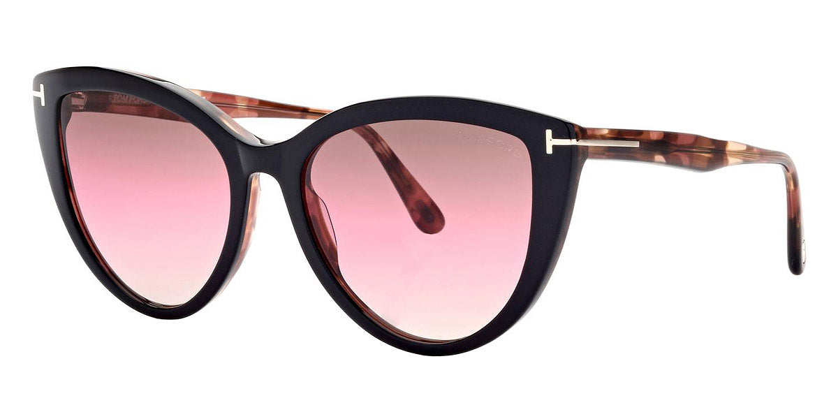 Tom Ford® FT0915 Isabella-02 FT0915 Isabella-02 05F 56 - 05F - Shiny Black & Pink Havana / Gradient  Brown, Pink, & Sand Lenses Sunglasses