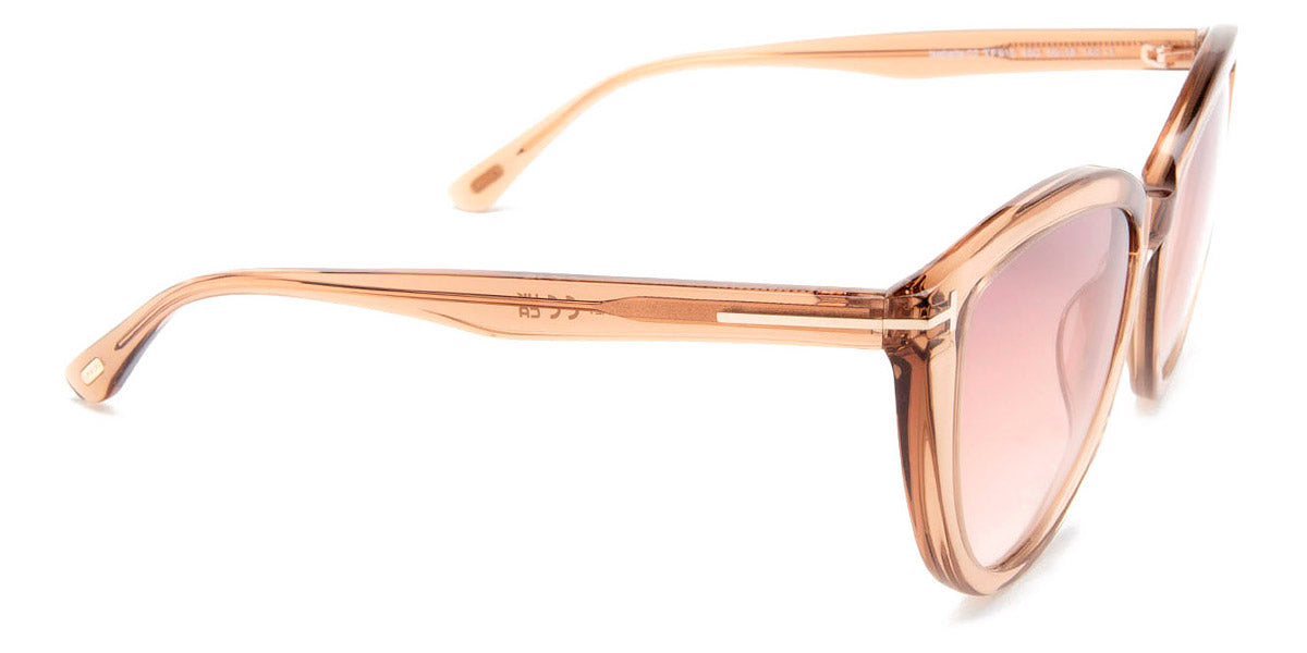 Tom Ford® FT0915 Isabella-02 FT0915 Isabella-02 45G 56 - 45G - Shiny Rose Champagne / Gradient Brown Lenses W. Gold Flash Sunglasses