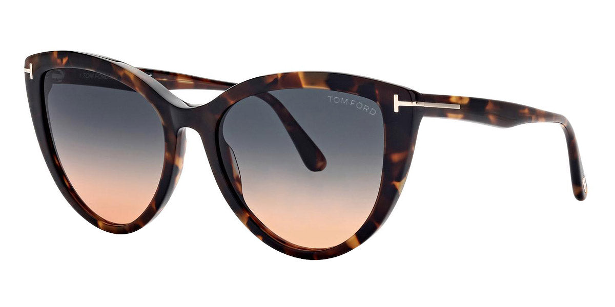 Tom Ford® FT0915 Isabella-02 FT0915 Isabella-02 55P 56 - 55P - Shiny Vintage Dark Havana / Gradient Teal-To-Orange Lenses Sunglasses