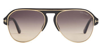 Tom Ford® FT0929 Marshall FT0929 Marshall 02V 58 - Matte Black With Dark Ruthenium Sunglasses