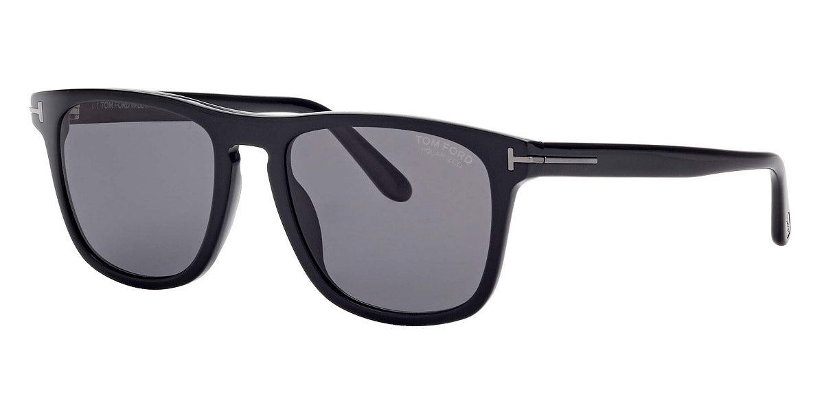 Tom Ford Gerard Polarized Sunglasses Shiny Black/Smoke at