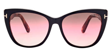 Tom Ford® FT0937 Nora FT0937 Nora 05F 57 - 05F - Shiny Black & Antique Pink Havana / Grad. Brown, Pink, & Sand Lenses Sunglasses