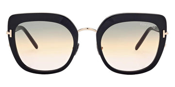 Tom Ford® FT0945 Virginia FT0945 Virginia 01B 55 - Shiny Black And Rose Gold Sunglasses