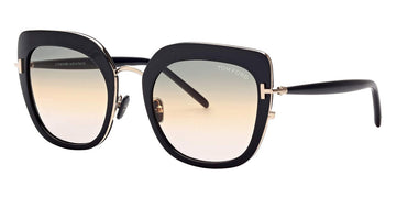 Tom Ford® FT0945 Virginia FT0945 Virginia 01B 55 - Shiny Black And Rose Gold Sunglasses