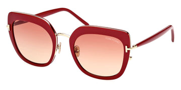 Tom Ford® FT0945 Virginia FT0945 Virginia 66T 55 - Shiny Fuchsia And Rose Gold Sunglasses