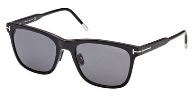 Tom Ford® FT0955-D FT0955-D 01D 57 - 01D - Shiny Black  / Smoke Polarized Sunglasses