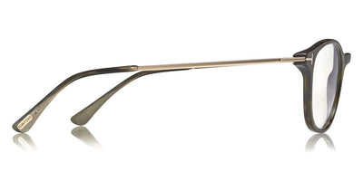 Tom Ford® FT5553-B FT5553-B 056 50 - Shiny Striped Black & Gray/Shiny Rose Gold Eyeglasses