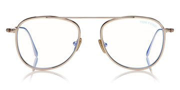 Tom Ford® FT5691-B FT5691-B 028 52 - Shiny Rose Gold With Shiny Dark Havana Eyeglasses