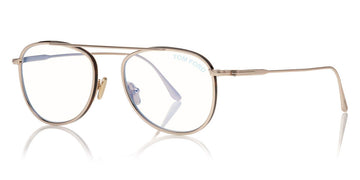 Tom Ford® FT5691-B FT5691-B 028 52 - Shiny Rose Gold With Shiny Dark Havana Eyeglasses