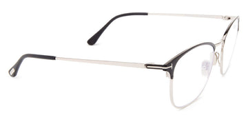 Tom Ford® FT5750-B FT5750-B 091 54 - 091 - Matte Blue, Shiny Dark Ruthenium, t" Logo / Blue Block Lenses" Eyeglasses