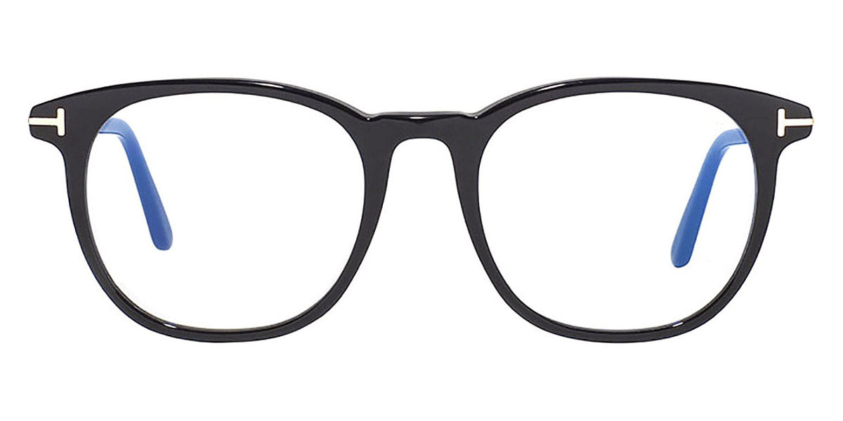 Tom Ford® FT5754-B FT5754-B 001 53 - Shiny Black/T Logo Eyeglasses