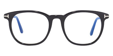 Tom Ford® FT5754-B FT5754-B 001 53 - Shiny Black/T Logo Eyeglasses