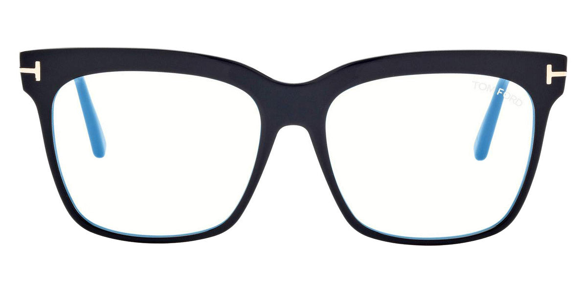 Tom Ford® FT5768-B FT5768-B 001 54 - Shiny Black/T Logo Eyeglasses