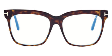 Tom Ford® FT5768-B FT5768-B 052 54 - Shiny Classic Dark Havana/T Logo Eyeglasses