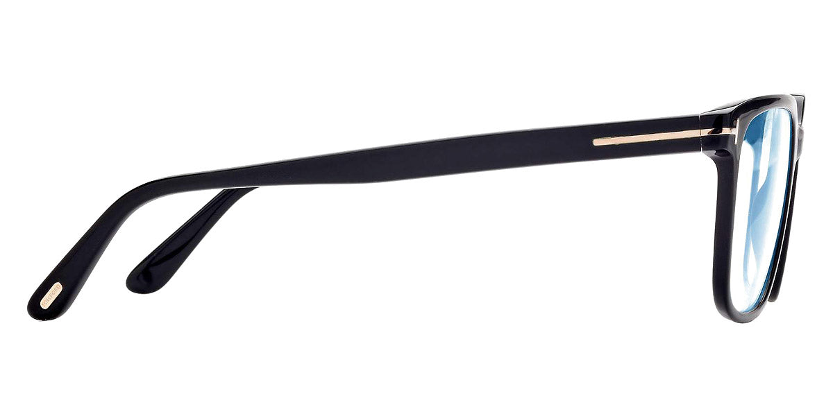 Tom Ford® FT5818-B FT5818-B 001 53 - 001 - Shiny Black  t" Logo / Blue Block Lenses" Eyeglasses