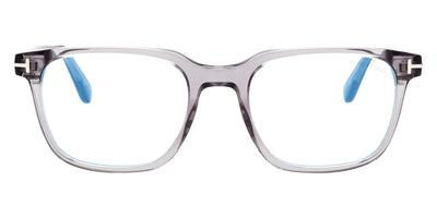 Tom Ford® FT5818-B FT5818-B 052 53 - 052 - Shiny Classic Dark Havana, t" Logo / Blue Block Lenses" Eyeglasses