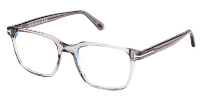 Tom Ford® FT5818-B FT5818-B 020 53 - 020 - Shiny Transparent Grey, t" Logo / Blue Block Lenses" Eyeglasses