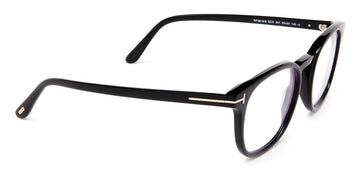 Tom Ford® FT5819-B FT5819-B 001 52 - 001 - Shiny Black, t" Logo / Blue Block Lenses" Eyeglasses