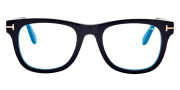 Tom Ford® FT5820-B FT5820-B 001 50 - 001 - Shiny Black, t" Logo / Blue Block Lenses" Eyeglasses