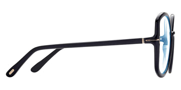 Tom Ford® FT5845-B FT5845-B 001 56 - 001 - Shiny Black, t" Logo / Blue Block Lenses" Eyeglasses