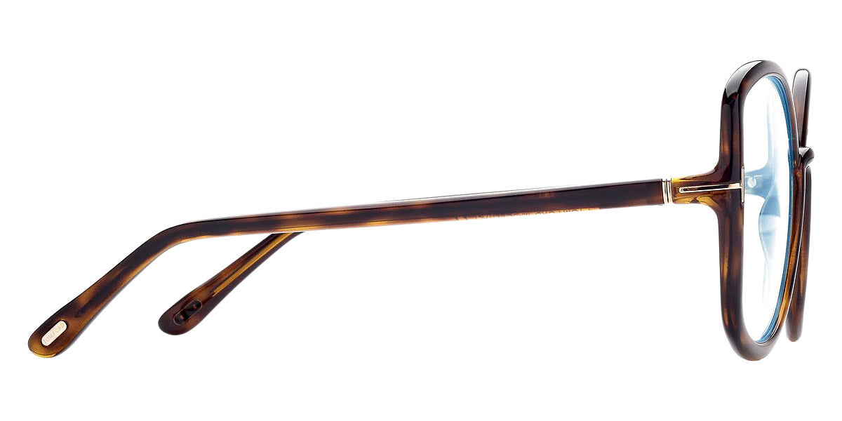 Tom Ford® FT5845-B FT5845-B 052 56 - 052 - Dark Havana, t" Logo / Blue Block Lenses" Eyeglasses