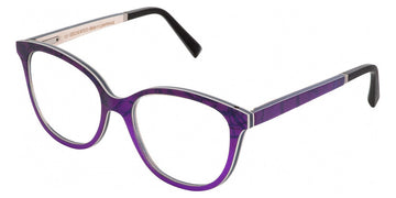 Gold & Wood® GAIA 01 G&W GAIA 01 07 52 - 07 - Silk/Night Blue Bolivar/White Curly Maple Eyeglasses