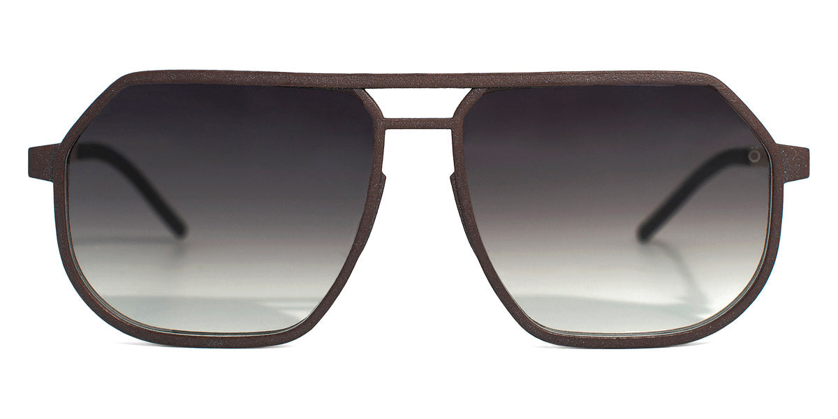 Black and gold Boris sunglasses, grey lenses