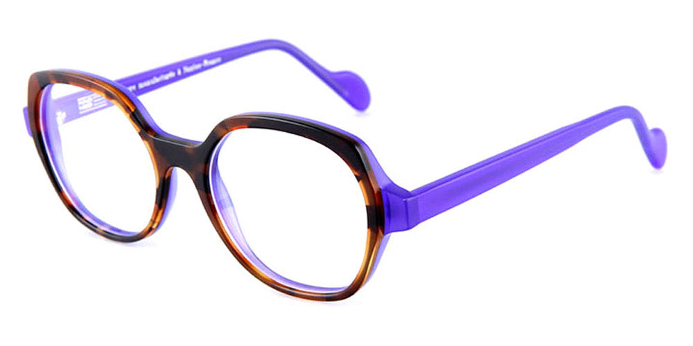 NaoNed® Gwalled NAO Gwalled C034 48 - Translucent Purple and Brown Tortoiseshell / Purple Eyeglasses