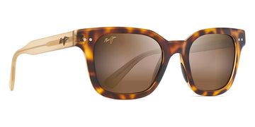 Maui Jim® SHORE BREAK H822 10MD - Matte Tortoise with Matte Trans Tan Temples Sunglasses