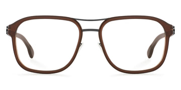 Ic! Berlin® Pablo L Gunmetal-Mahagony 54 Eyeglasses