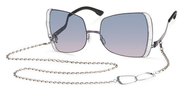 Ic! Berlin® Vip Shiny Aubergine Crystal Clear 59 Sunglasses